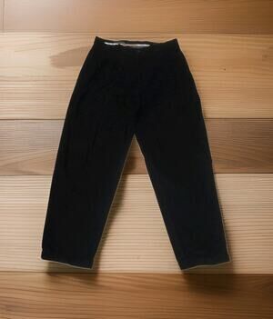 Le Collezioni Structure Men's Black Corduroy Trousers Size 34